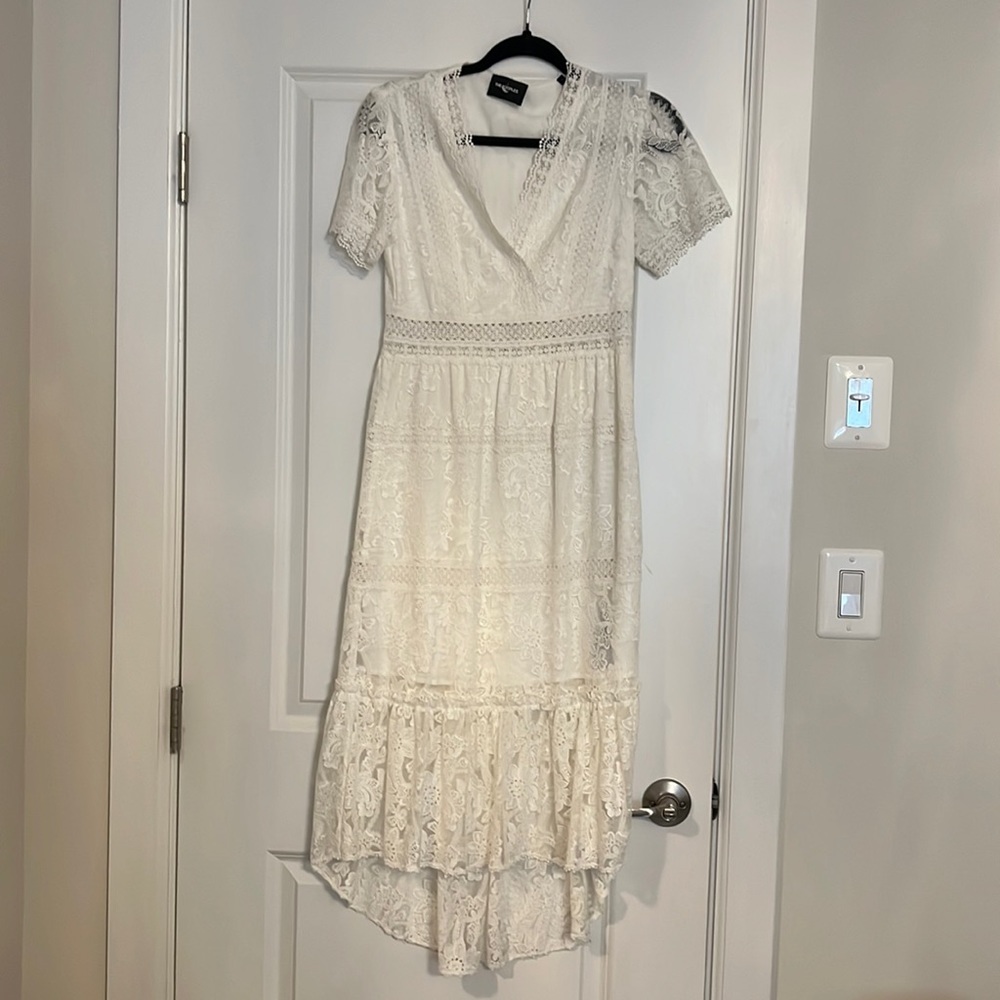 The Kooples white lace dress size 1
